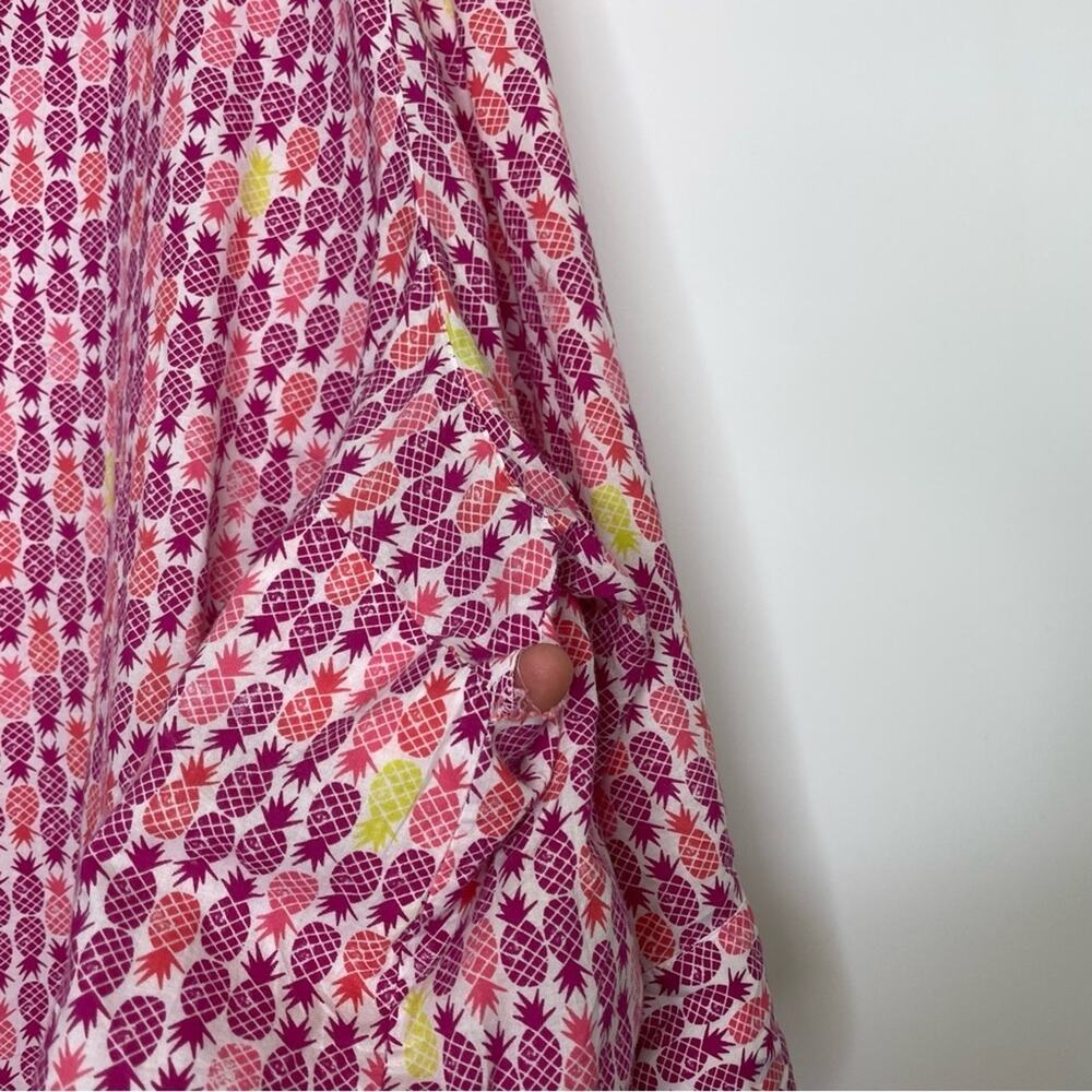 Catherines Pineapple Pattern Button Down Women's … - image 5